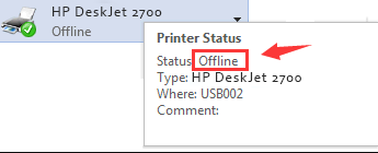 Common Reasons for HP DeskJet 2700 Offline Issue