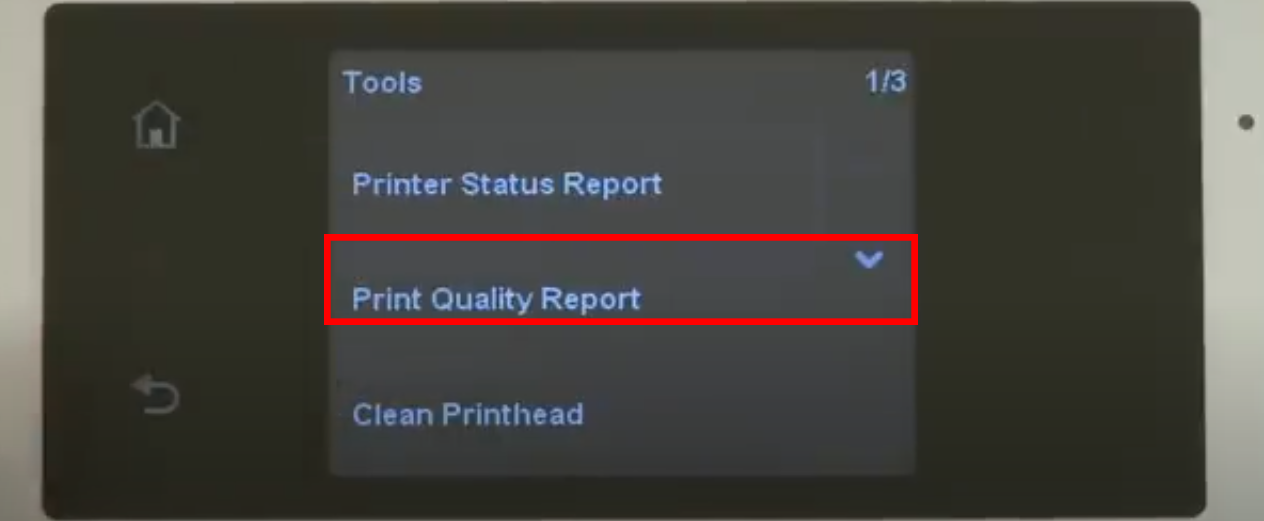 Quick Printer 'Self-Test Diagnostic', and 'Print Quality Diagnostic Report'